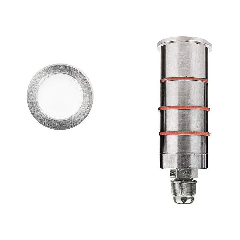 Image 1 WAC 1" Stainless Steel Slim Round LED Indicator Light