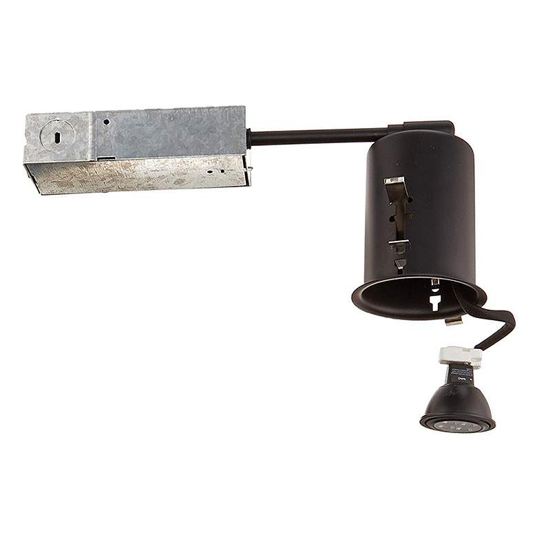 Image 1 WAC 2 1/2 inch Black Non-IC Airtight Remodel LED Housing