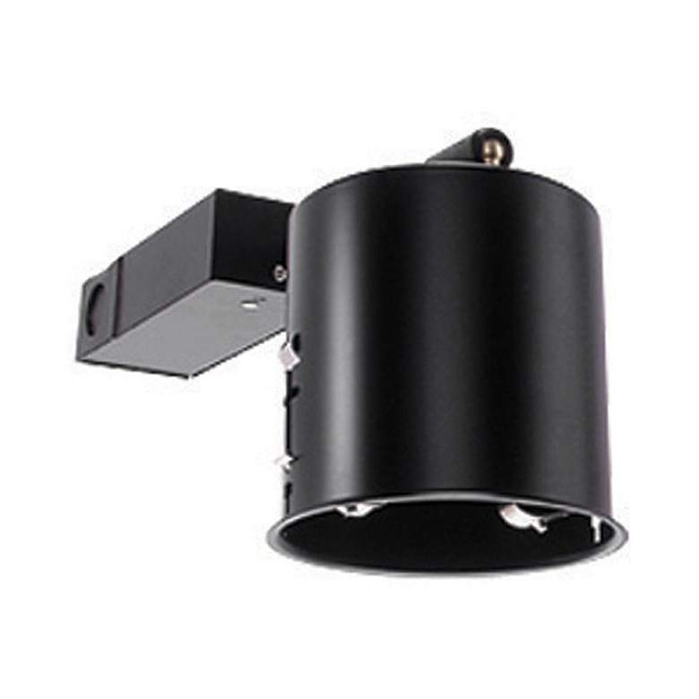 Image 1 WAC 2 1/2 inch Black Non-IC Airtight Remodel Recessed Housing