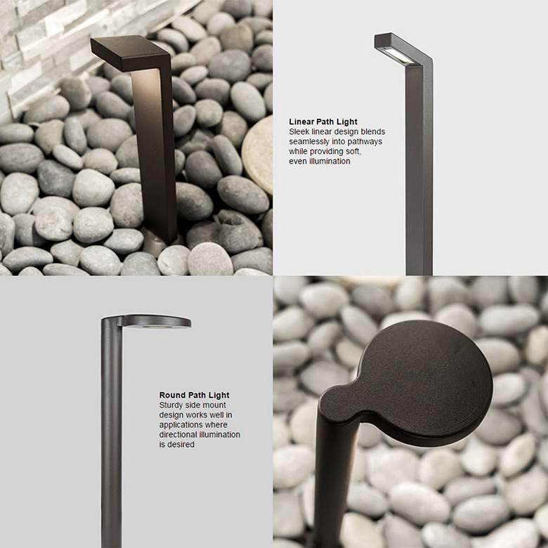 Image 3 WAC 23 1/2"H Bronze Linear 3000K LED Landscape Path Light more views