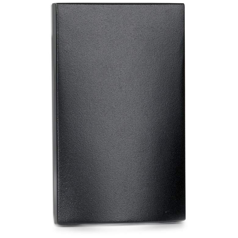 Image 1 WAC 3 1/4" Wide Black Fluid Vertical LED Step Light