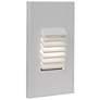 WAC 3 1/4" Wide White Louvered Vertical LED Step Light