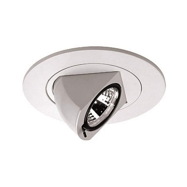 Image 1 WAC 4 inch Low Voltage Adjustable Angle Recessed Light Trim