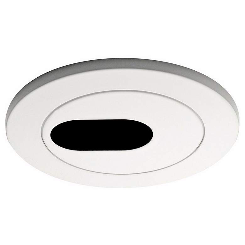 Image 1 WAC 4 inch Low Voltage Slot Aperture Recessed Light White Trim