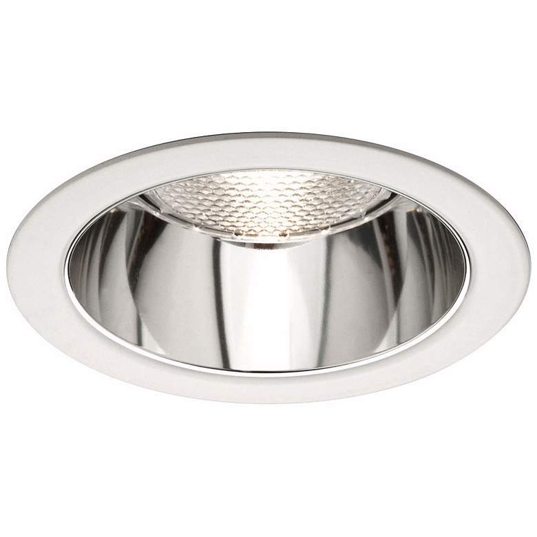 Image 1 WAC 4 inch White/Clear Reflector Recessed Trim