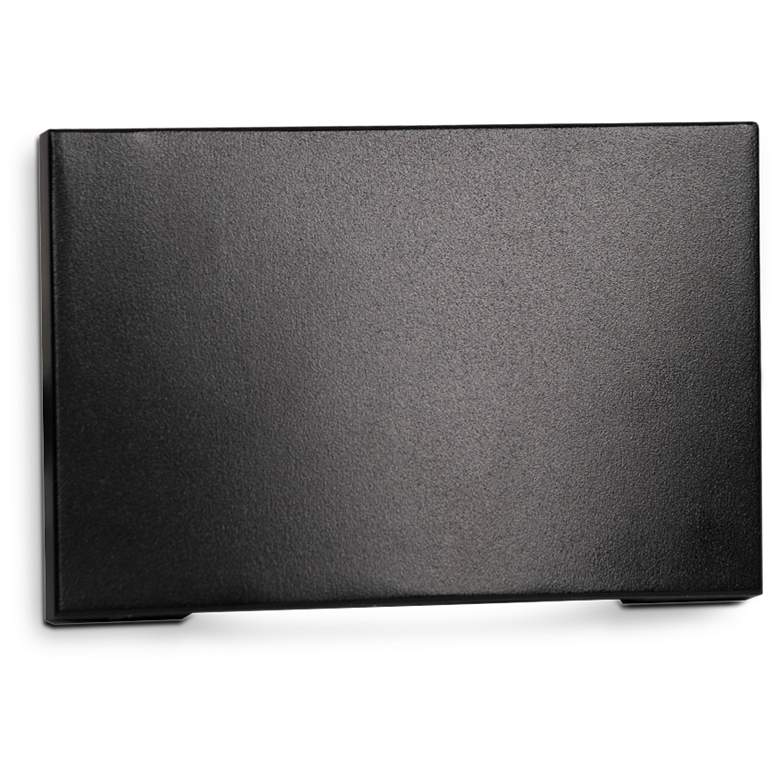 Image 1 WAC 5" Wide Black Fluid Horizontal LED Step Light