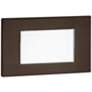 WAC 5" Wide Bronze Tempered Glass LED Step Light