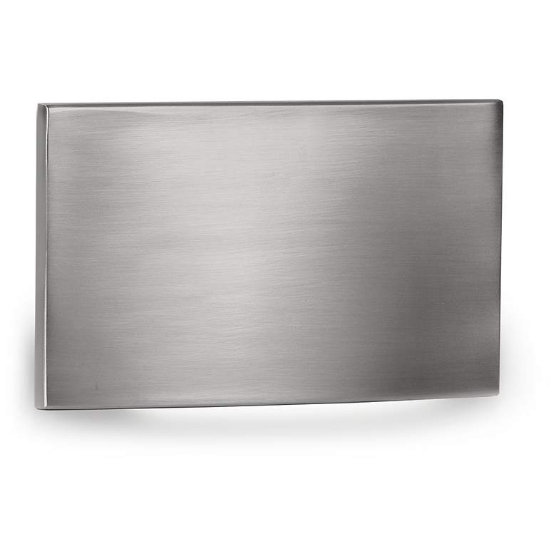 Image 1 WAC 5" Wide Brushed Nickel Fluid Horizontal LED Step Light