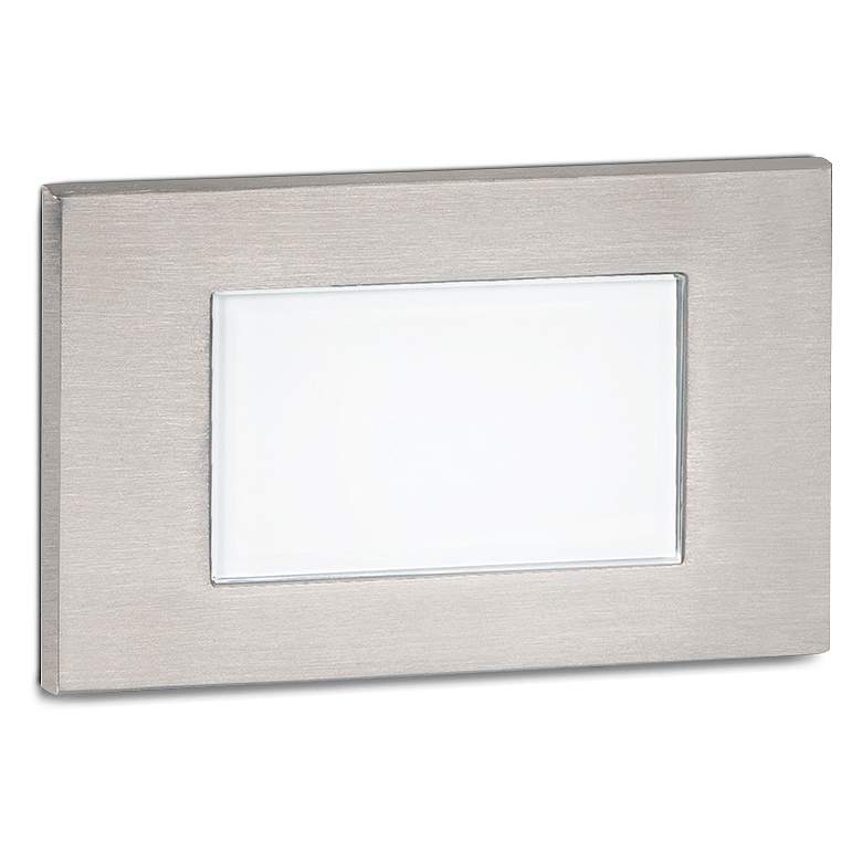 Image 1 WAC 5" Wide Stainless Steel Tempered Glass LED Step Light