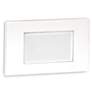 WAC 5" Wide White Tempered Glass LED Step Light