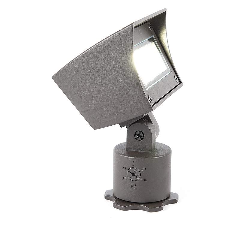Image 1 WAC 6 1/4" High Bronze on Brass 120V LED Wall Wash Light