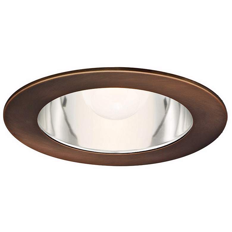 Image 1 WAC 6 inch Downlight Clear Reflector Copper Recessed Trim