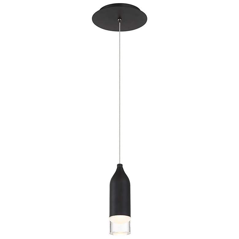 Image 1 WAC Action 2 1/2" Wide Black LED Mini Pendant