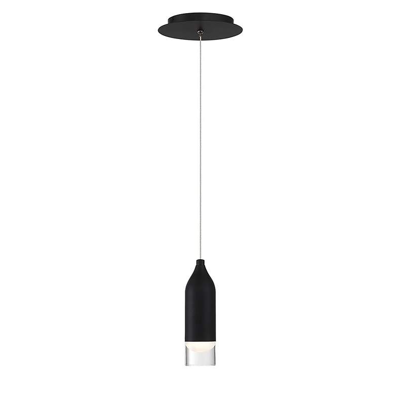 Image 2 WAC Action 2 1/2" Wide Black LED Mini Pendant more views