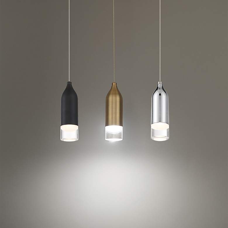 Image 5 WAC Action 2 1/2" Wide Black LED Mini Pendant more views