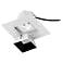 WAC Aether 3 1/2" Square Black LED Trimless Downlight