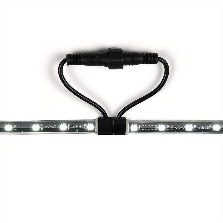 Image 1 WAC Afoe Black 12 inch 3000K LED Outdoor Tape Light System