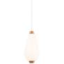 1_WAC Amelia 7" Wide Aged Brass LED Mini Pendant Light