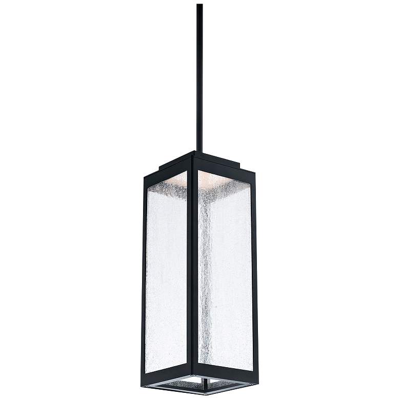 Image 1 WAC Amherst 15 1/2" High Black LED Outdoor Hanging Light