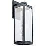 1_WAC Amherst 22" High Black Aluminum LED Outdoor Wall Light
