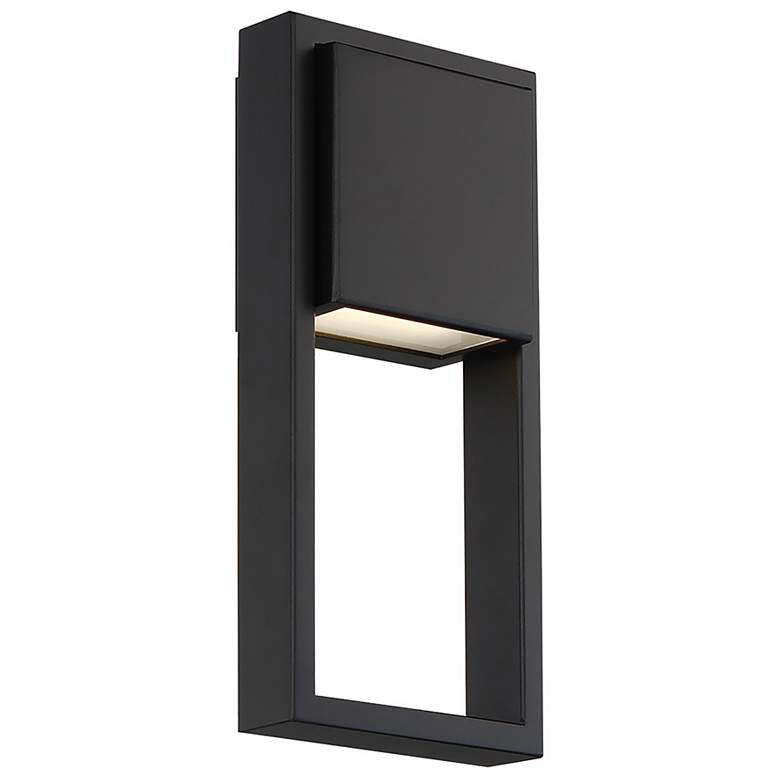 Image 1 WAC Archetype 12" High Black LED Outdoor Wall Light