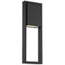 WAC Archetype 18" High Black Metal LED Outdoor Wall Light