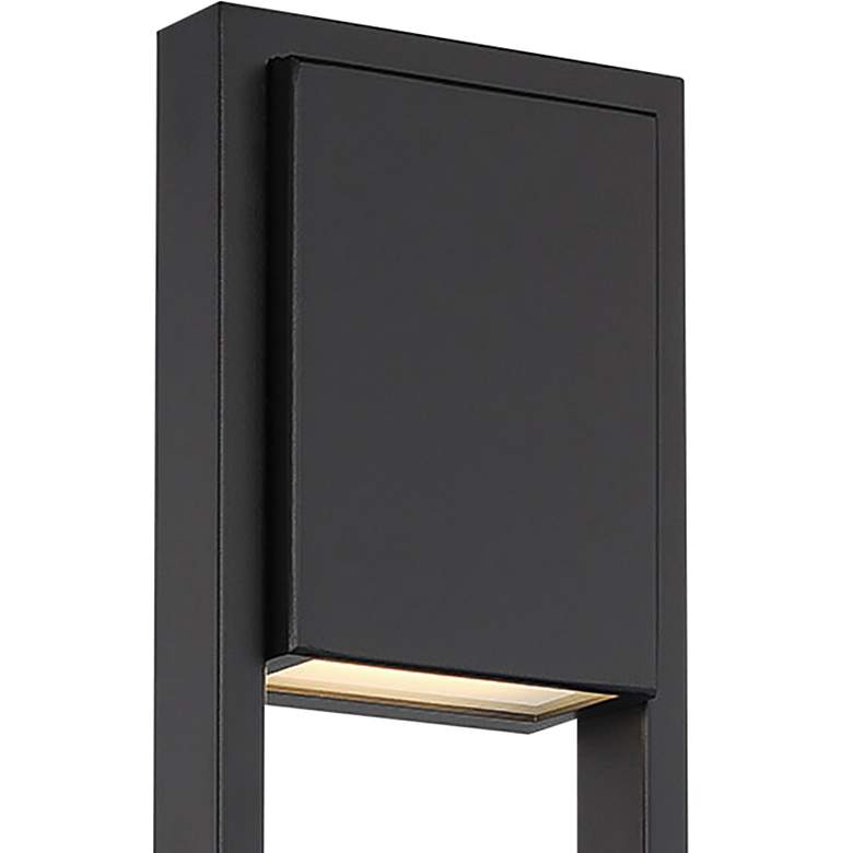 Image 2 WAC Archetype 18 inch High Black Metal LED Outdoor Wall Light more views