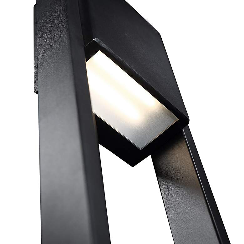 Image 3 WAC Archetype 18 inch High Black Metal LED Outdoor Wall Light more views