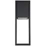 WAC Archetype 18" High Black Metal LED Outdoor Wall Light