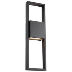 WAC Archetype 24" High Black ADA LED Outdoor Wall Light