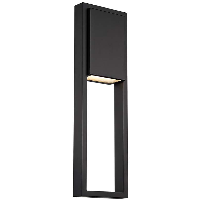 Image 1 WAC Archetype 24" High Black LED Outdoor Wall Light