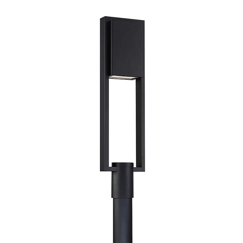 Image 1 WAC Archetype 28 inch High Black Finish Modern Outdoor Post Light