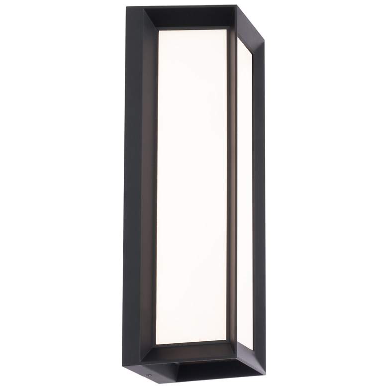 Image 1 WAC Argo 16" High Black LED Outdoor Wall Light