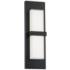 WAC Bandeau 16" High Black Aluminum LED Outdoor Wall Light