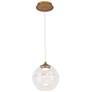 1_WAC Bistro 10" Wide Aged Brass LED Mini Pendant