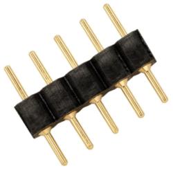 WAC Black Male to Male 5-Pin Connectors Pack of 50