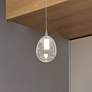 1_WAC Bolla 6" Wide Chrome Iron LED Oval Mini Pendant