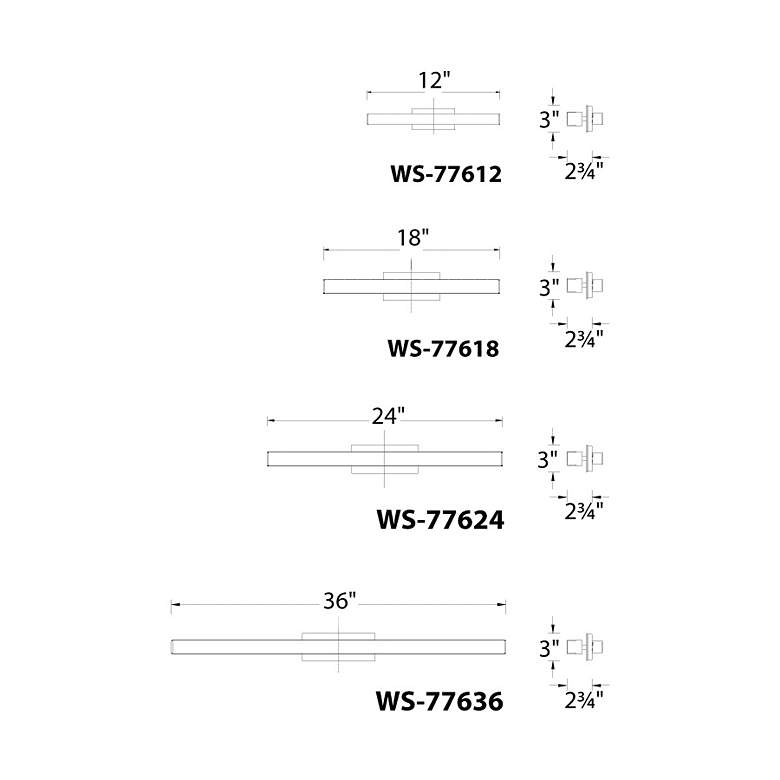 Image 2 WAC Brink 24 inch Wide Brushed Aluminum Modern LED Linear Bar Bath Light more views