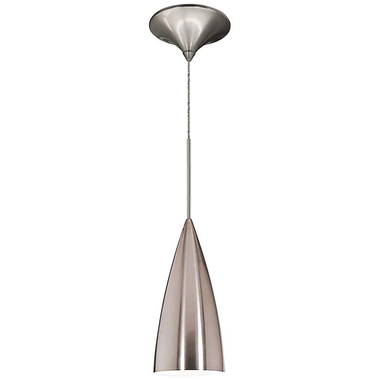 Image 1 WAC Bullet 4 inchW Brushed Nickel Quick Connect LED Mini Pendant