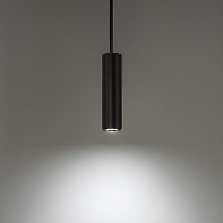 Image 4 WAC Caliber 10" High Black LED Outdoor Hanging Light more views