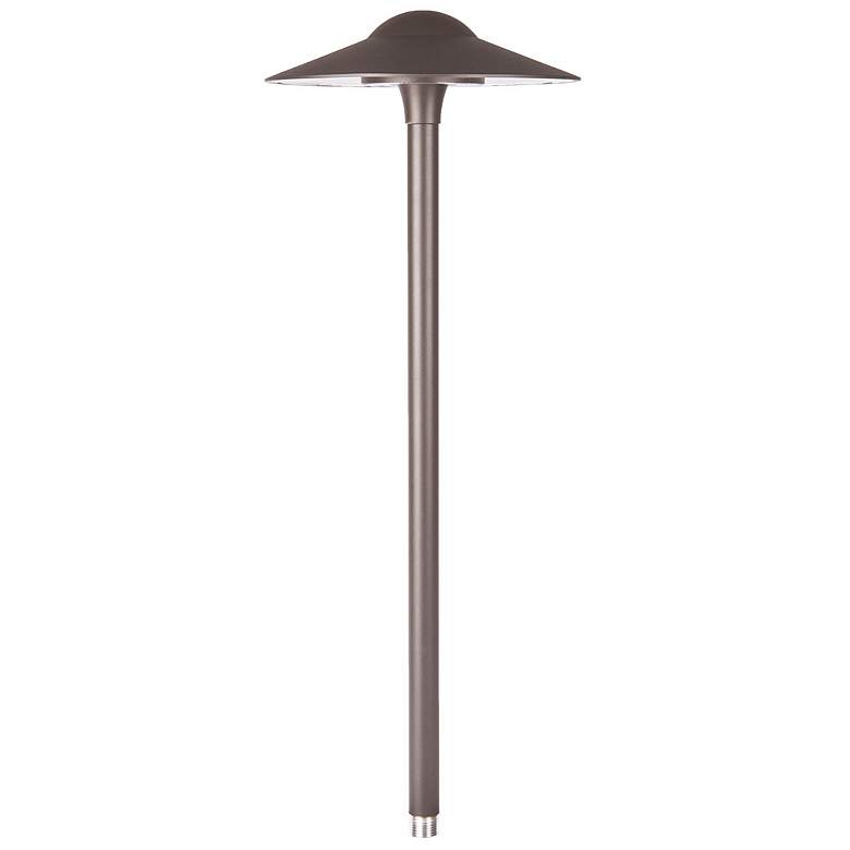 Image 1 WAC Canopy 21 3/4 inch High Bronze on Brass LED Area Path Light