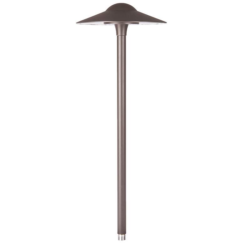 Image 1 WAC Canopy 21 3/4" High Bronze on Brass LED Area Path Light