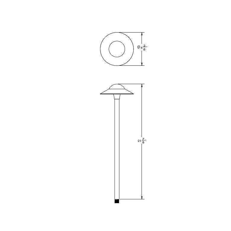 Image 4 WAC Canopy 22" High Bronze 3000K LED Landscape Path Light more views