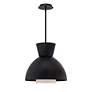 3_WAC Carafe 16" Wide Black LED Hourglass Pendant Light more views