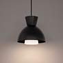 4_WAC Carafe 16" Wide Black LED Hourglass Pendant Light more views