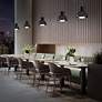 6_WAC Carafe 16" Wide Black LED Hourglass Pendant Light more views