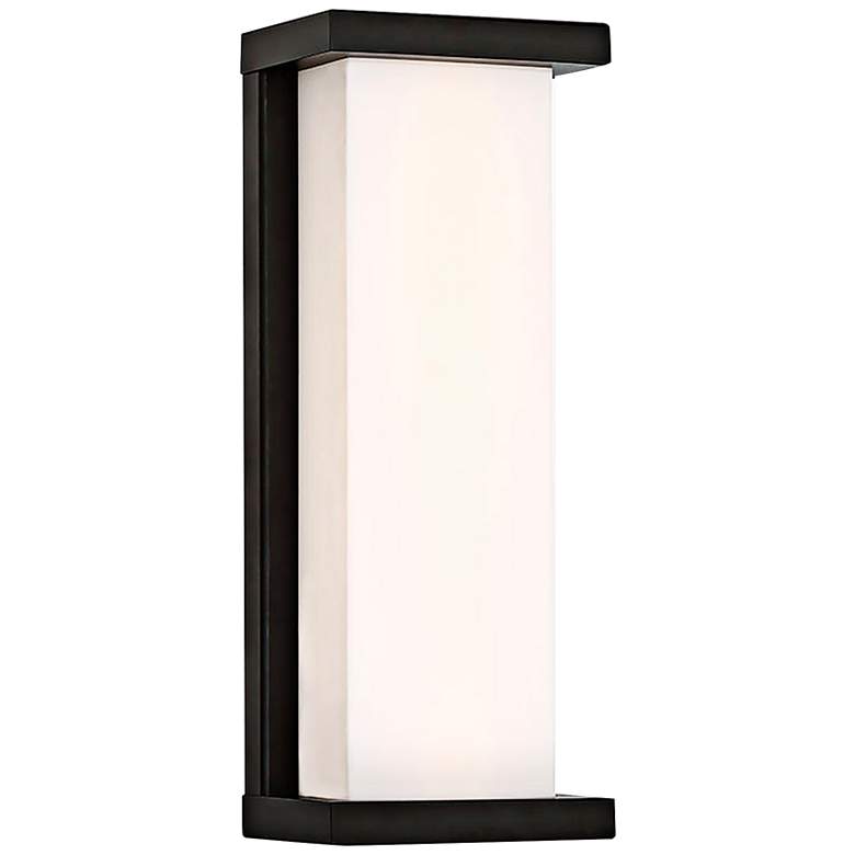 Image 1 WAC Case 14" High Black LED Outdoor Wall Light