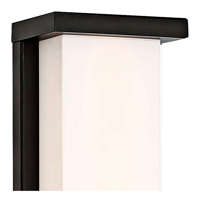 Image 2 WAC Case 14" High Black LED Outdoor Wall Light more views