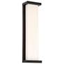 1_WAC Case 20" High Black LED Outdoor Wall Light