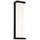 WAC Case 20" High Black LED Outdoor Wall Light